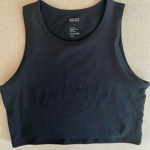 Girlfriend Collective - ReSet Super Crop in Black - Like New